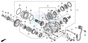 VT750C drawing CROSS SHAFT