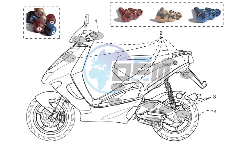 Acc. - Cyclistic components