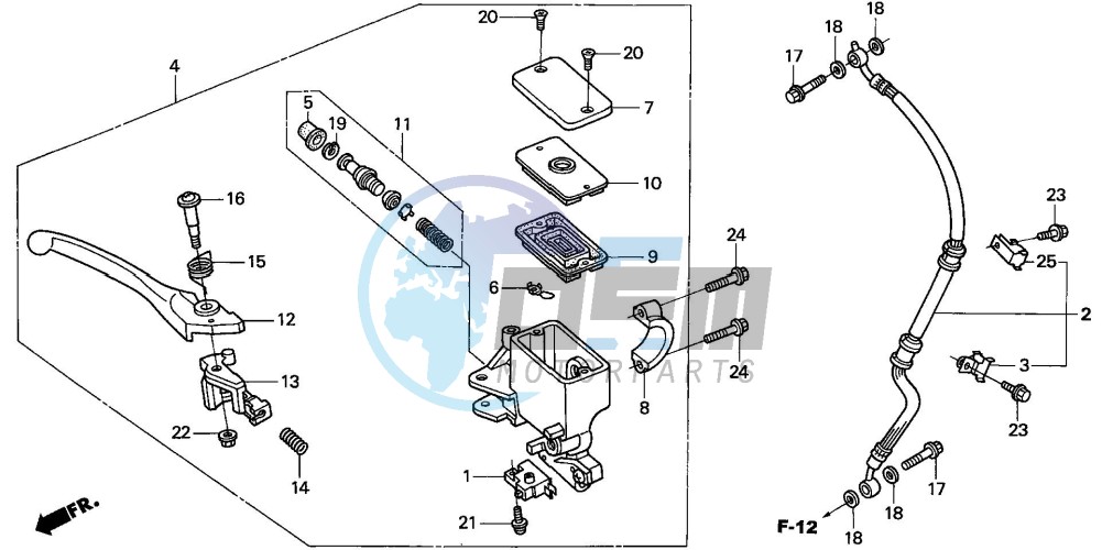 FR. BRAKE MASTER CYLINDER