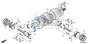 GL1800BD F6B Bagger - GL1800BD UK - (E) drawing CRANKSHAFT/PISTON