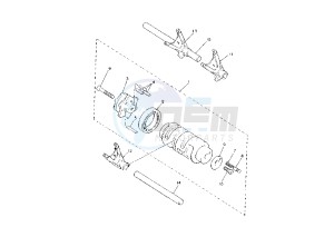 XV DX VIRAGO 535 drawing SHIFT CAM-FORK