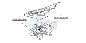 TRX250EX SPORTRAX 250 EX drawing MARK (TRX250EX3)