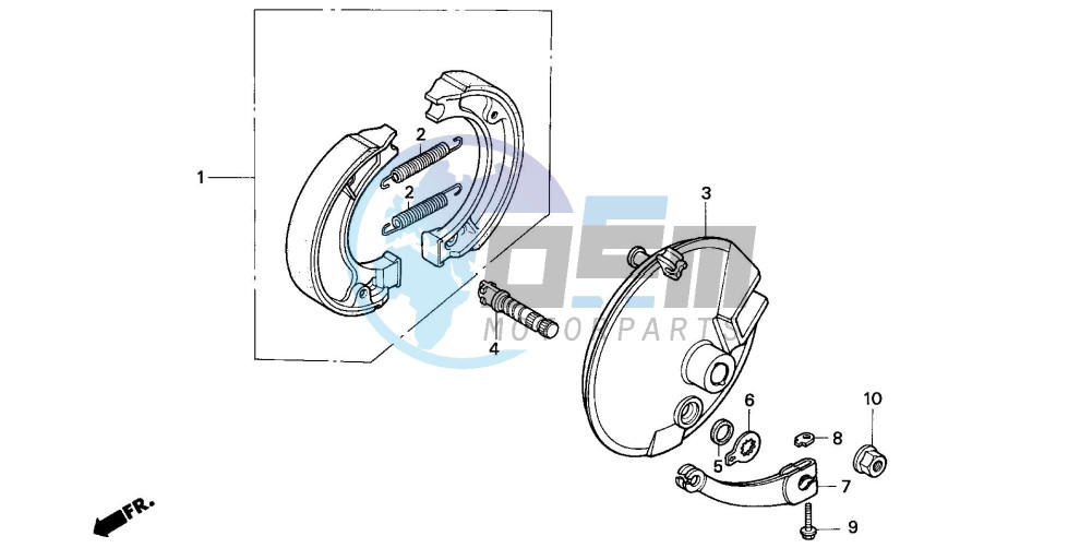 FRONT BRAKE PANEL