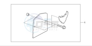 VT750CA9 Korea - (KO / ST) drawing BACKREST PLATE