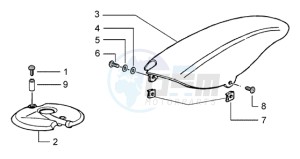 Typhoon 50 (USA) USA drawing Front and rear mudguard