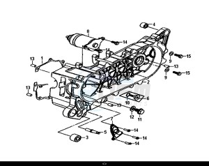 ALLO 50 (25 KM/H) (AJ05WA-NL) (L8-M0) drawing L. CRANK CASE