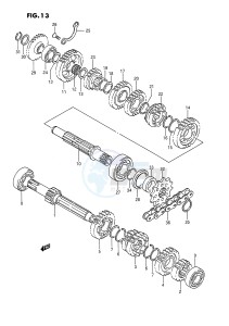 LT250R (E1) drawing TRANSMISSION