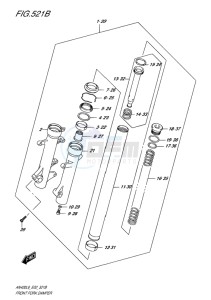 AN400 ABS BURGMAN EU-UK drawing FRONT FORK DAMPER