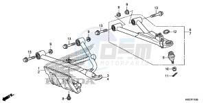 TRX420FE1G TRX420 Europe Direct - (ED) drawing FRONT ARM