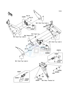 NINJA ZX-6R ZX600R9F FR GB XX (EU ME A(FRICA) drawing Turn Signals