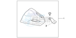 CB600FB drawing REAR SEAT COWL COOL WHITE