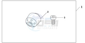 GL1800 drawing CHROME BAR ENDS