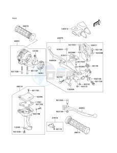 KSF 400 A [KFX400) (A1-A3) [KFX400) drawing HANDLE LEVER-- -JSAAK47B32108571- -