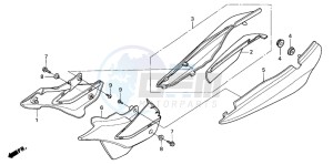 XR125L drawing SIDE COVER