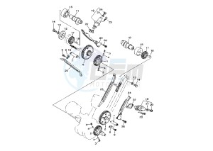 XVS A DRAG STAR CLASSIC 1100 drawing CAMSHAFT -CHAIN