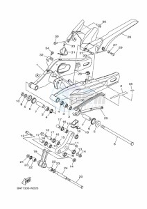 MT-07 MTN690 (BATD) drawing REAR ARM