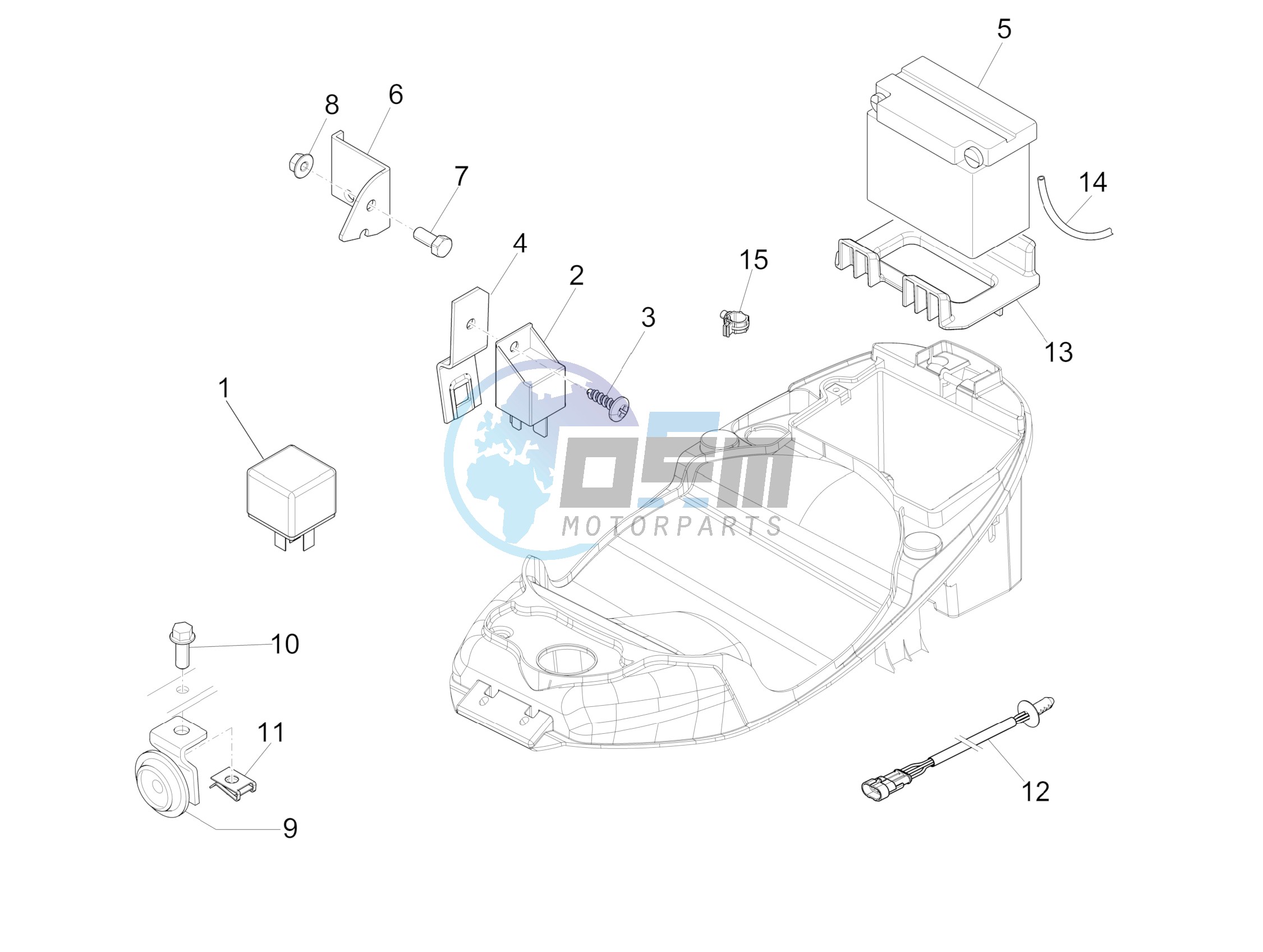 Remote control switches - Battery - Horn