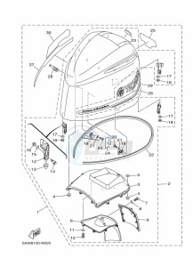 F350AETU drawing FAIRING-UPPER