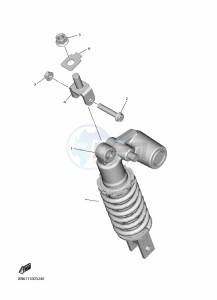 YZF600 YZF-R6 RaceBASE (BN6P) drawing REAR SUSPENSION