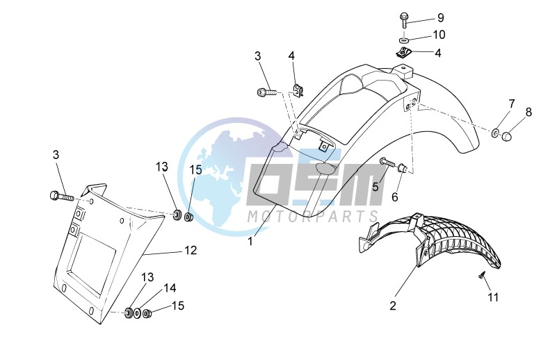 Rear body I- Mudguard