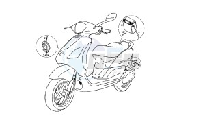 BOULEVARD - 50 CC 4T EU2 25 KM/H drawing BATTERY