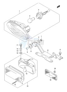 LT-A500XP Z drawing REAR COMBINATION LAMP (LT-A500XPL2 P17)