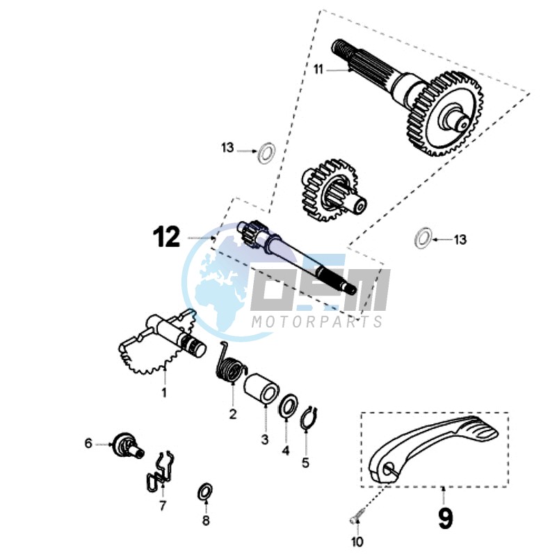 DRIVE SHAFTS / KICKSTARTER