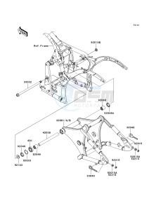 VN 900 D[VULCAN 900 CLASSIC LT] (6F-9F) D7F drawing SWINGARM