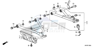 TRX500FM2E TRX500FM2 U drawing FRONT ARM