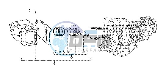 Cylinder-piston-wrist pin assy