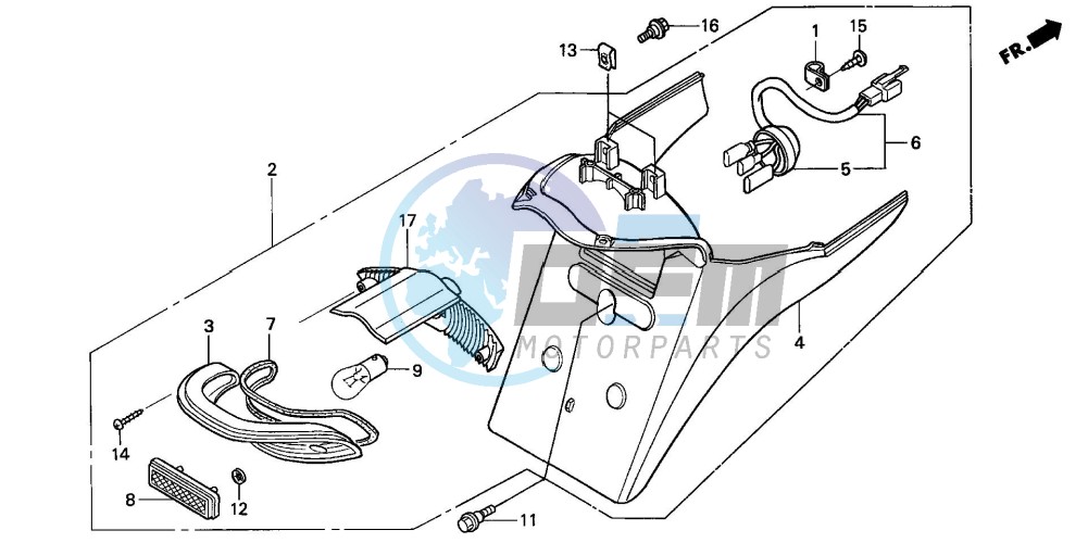 TAILLIGHT (XL125V1/2/3/4/5/6)