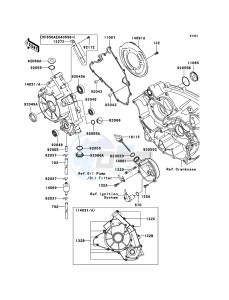 KVF650 4x4 KVF650D7F EU GB drawing Engine Cover(s)