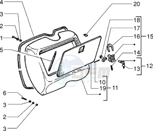 PX 200 E drawing Glove compartment