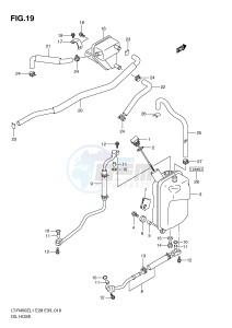 LT-R450 (E28-E33) drawing OIL HOSE