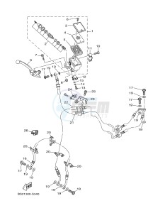 MTN850 MTN-850-A MT-09 ABS (BS29) drawing FRONT MASTER CYLINDER