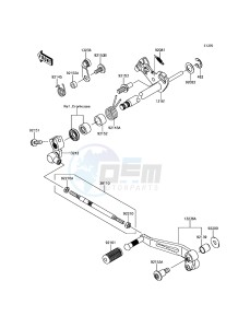 Z800 ABS ZR800BGF FR GB XX (EU ME A(FRICA) drawing Gear Change Mechanism