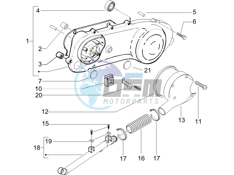 Crankcase cover - Crankcase cooling