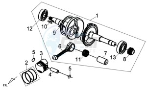 ORBIT II 50 drawing CRANKSHAFT