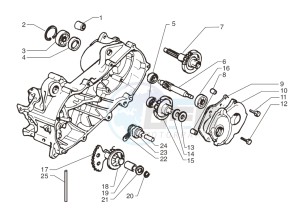 Ark AC 25 Glossy Black-Silver 50 drawing Rear wheel axle