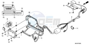 GL18009 France - (F / AB CMF NAV) drawing NAVIGATION UNIT