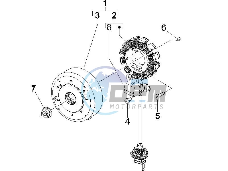 Flywheel magneto