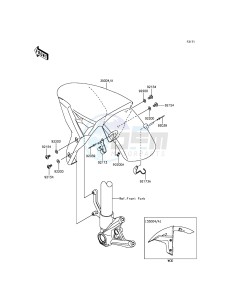 NINJA H2 ZX1000NFF XX (EU ME A(FRICA) drawing Front Fender(s)