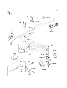 KX 65 A [KX65 MONSTER ENERGY] (A6F - A9FA) A9F drawing HANDLEBAR