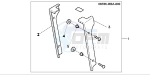 VT750C2 drawing RADIATOR COVER