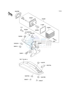 KE 100 B [KE100] (B16-B20) [KE100] drawing TAILLIGHT-- S- -