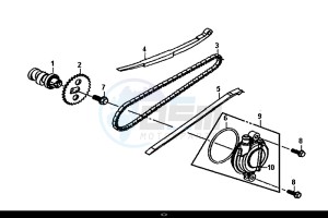 SYMPHONY ST 50 (XB05W4-EU) (E4) (L7-M0) drawing CAM SHAFT-CYL. HEAD L. SIDE COVER