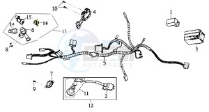 SHARK 50 drawing WIRING HARNASS