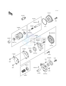 KLX 650 A [KLX650R] (A1-A3) [KLX650R] drawing OIL PUMP