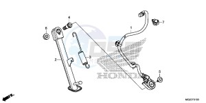 CB500FAD CB500F ABS Continue » UK - (E) drawing STAND