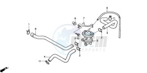 VT750CD3 drawing AIR INJECTION CONTROL VALVE